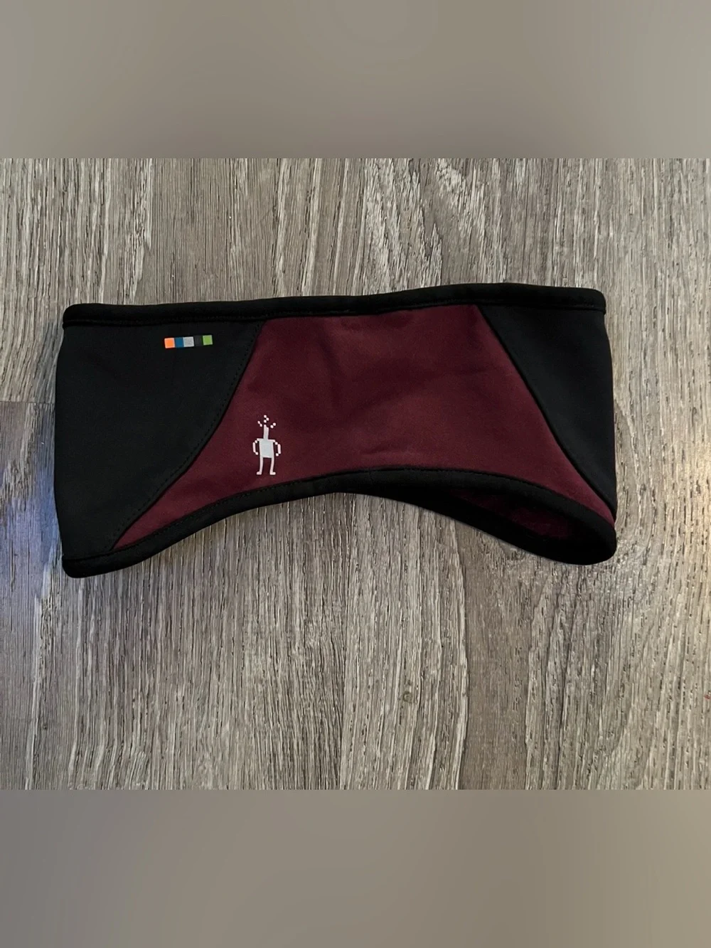 Smartwool Merino Sport Fleece Wind Headband in black cherry